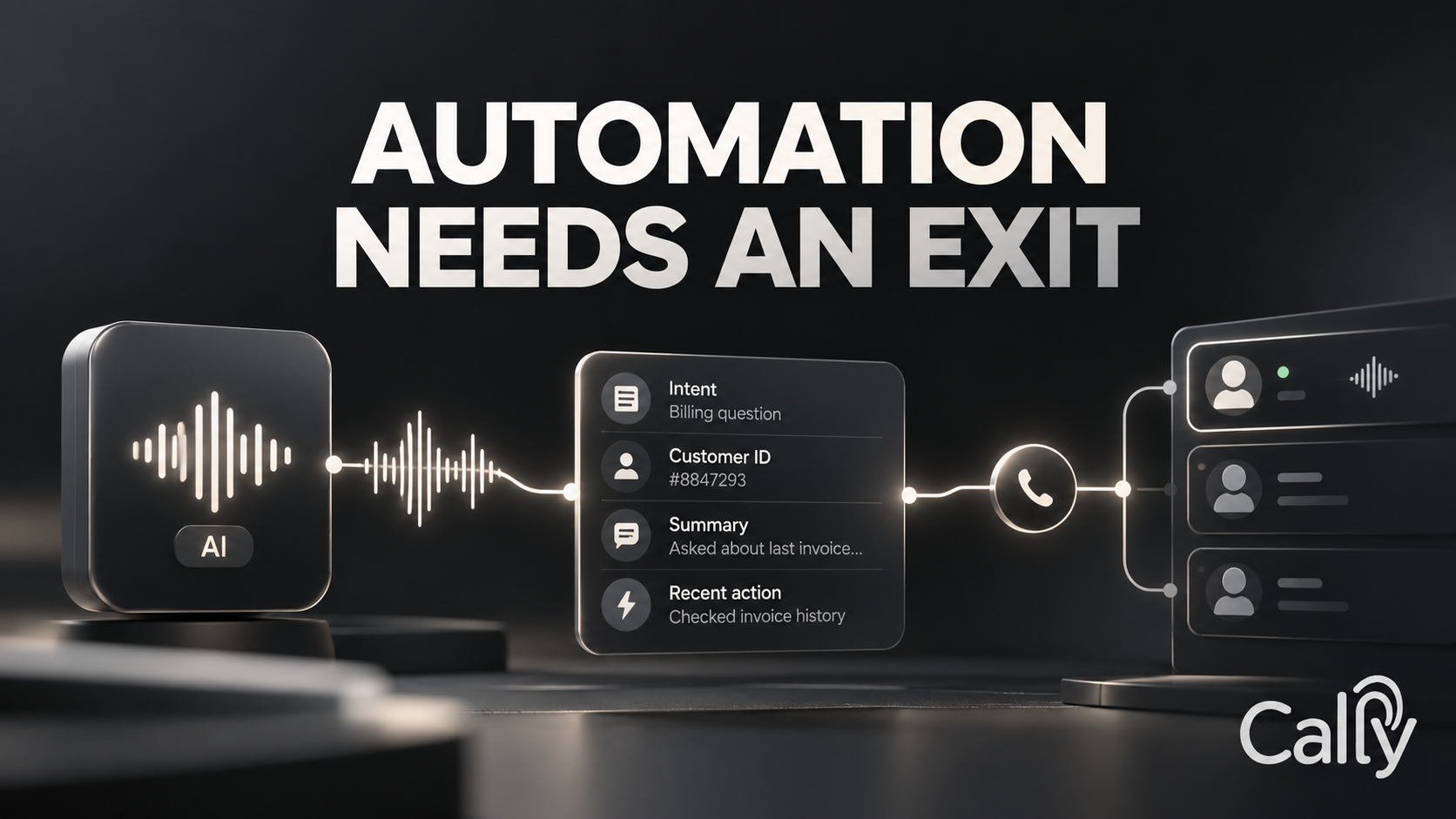 AUTOMATION NEEDS AN EXIT